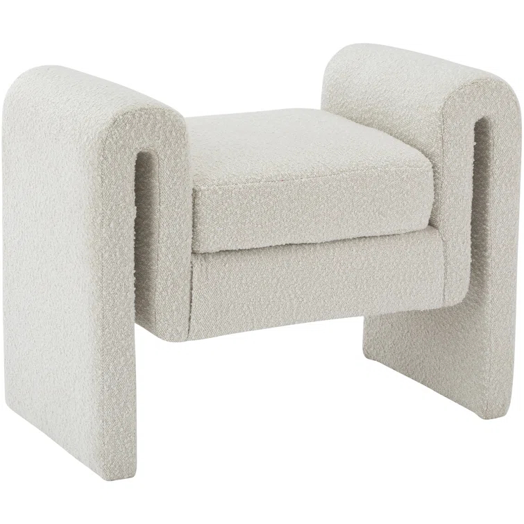 Hobel Boucle Fabric Upholstered Bench