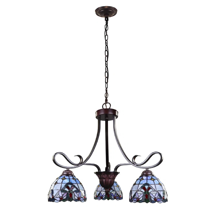 Bondi 3 - Light Glass Dimmable Classic / Traditional Chandelier