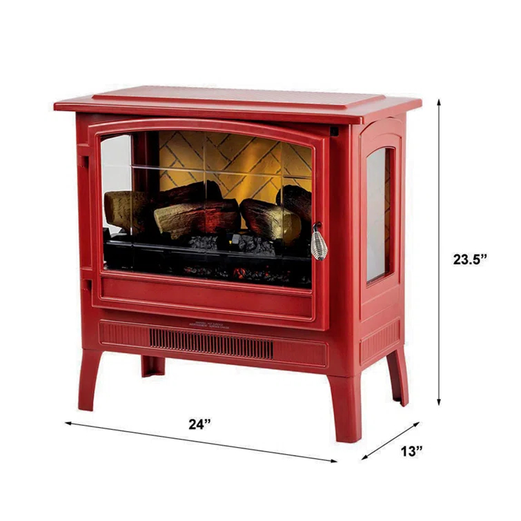 Country Living Smart Infrared Electric Fireplace Stove Heater, Alexa and Google Home Compatible