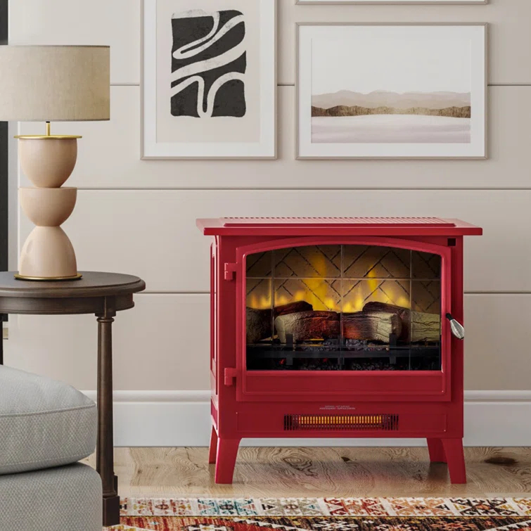 Country Living Smart Infrared Electric Fireplace Stove Heater, Alexa and Google Home Compatible