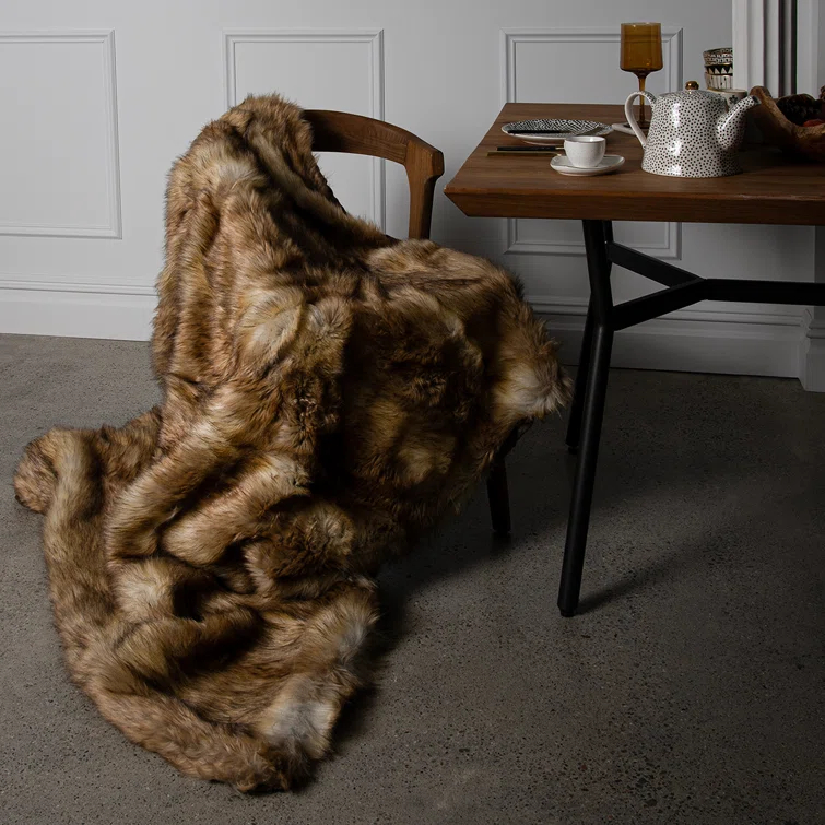 Faux Fur Throw