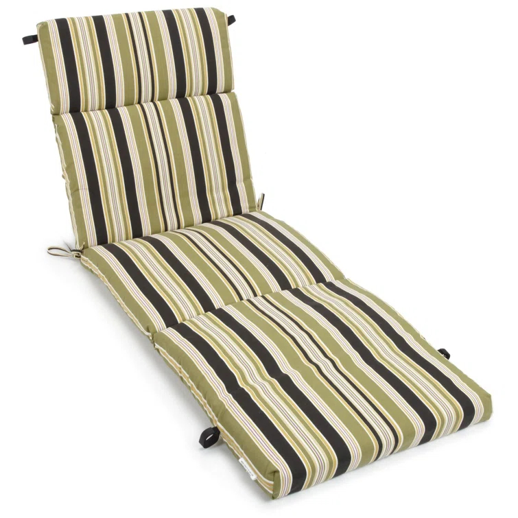Outdoor 3'' Chaise Lounge Seat / Back Cushion