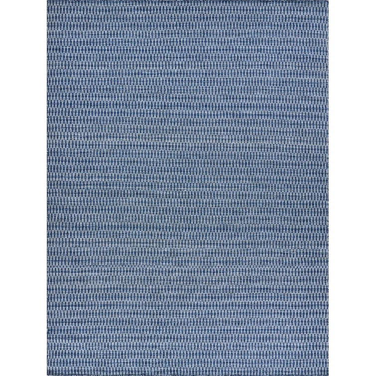 Rectangle Florence Navy/White Handmade Recycled P.E.T. Area Rug