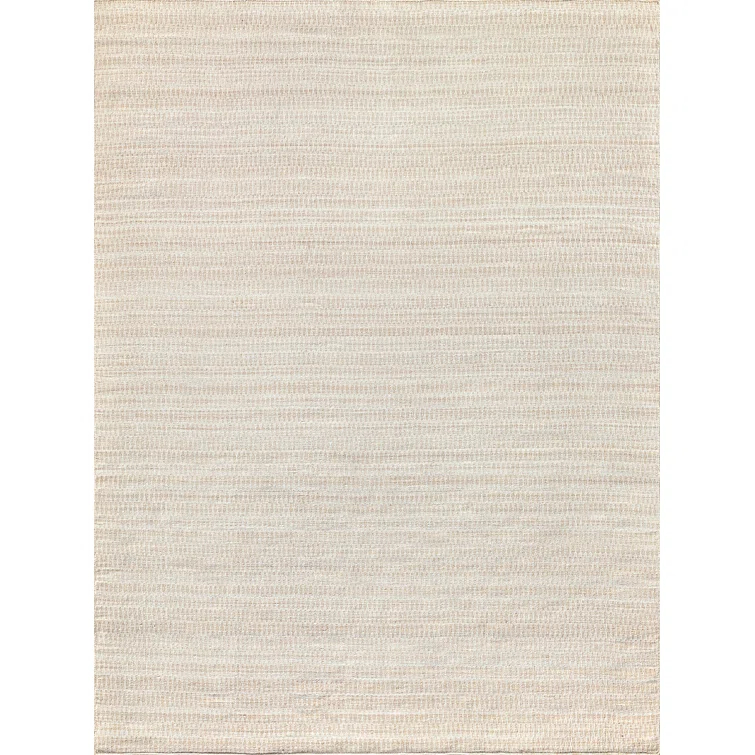 Florence Geometric Handmade Flatweave Light Beige/White Indoor / Outdoor Area Rug