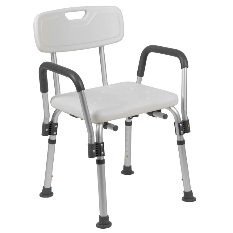 Joey 300 Lb. Capacity Adjustable Bath & Shower Chair with Depth Adjustable Back