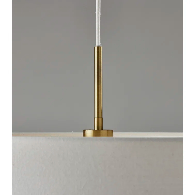 Finley Linen Drum Pendant