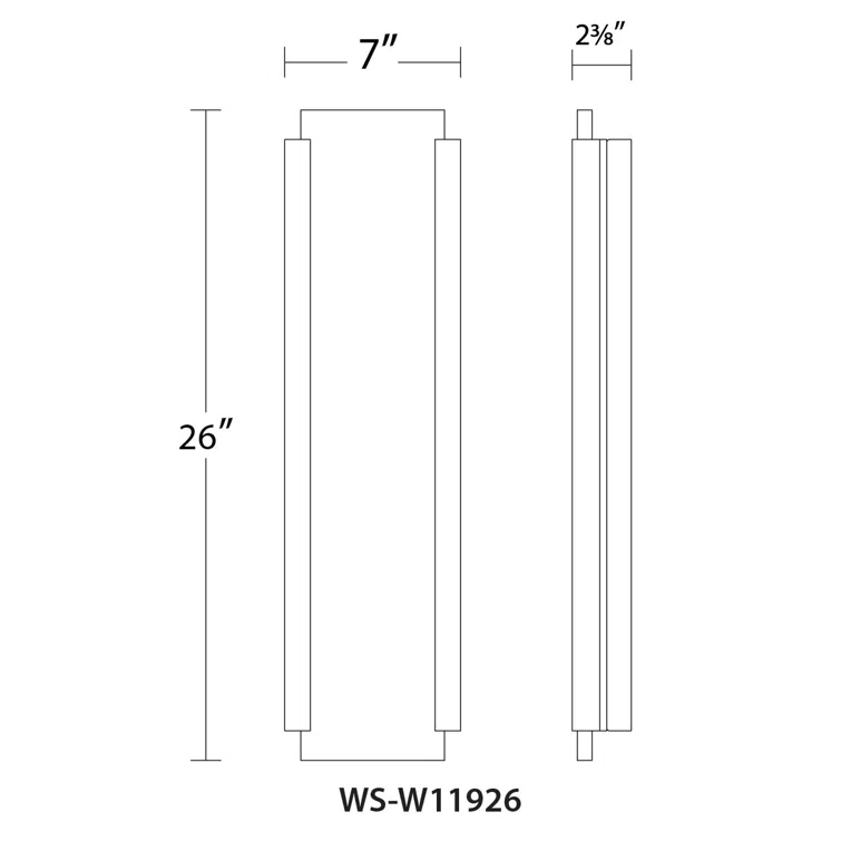 Fiction Dimmable LED Outdoor Wall Sconce