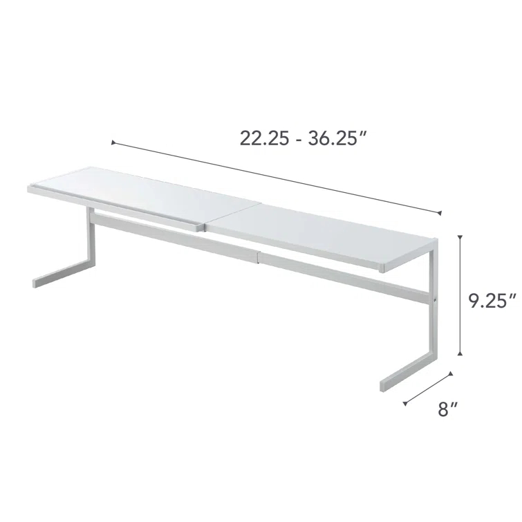Yamazaki Home Expandable Support Rack - Kitchen Storage Shelf Organizer, Steel, Expandable