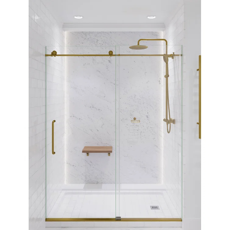 Heavy Rainfall Stainless Steel Shower Bar with Hand Sprayer