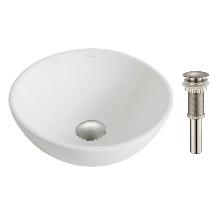 KRAUS Elavo™ Thin Ceramics Vessel Bathroom Sink