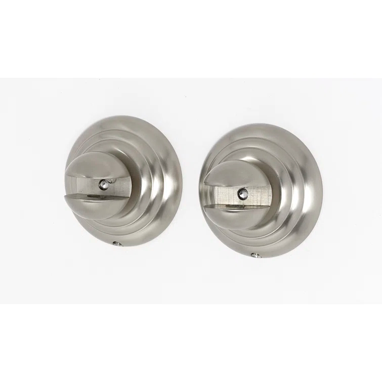 Satin Nickel Round Decorative Shelf Brackets