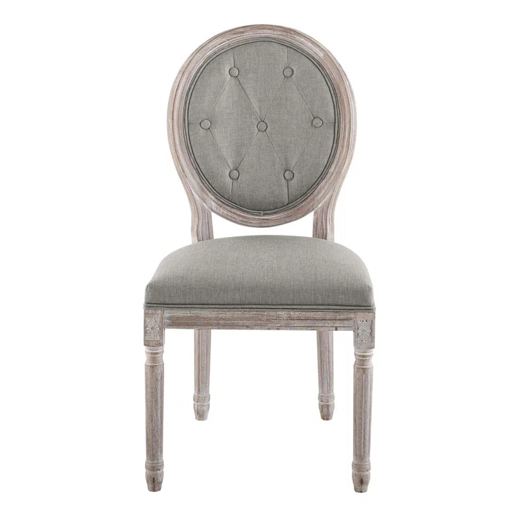 Modway Arise Vintage French Upholstered Fabric Dining Side Chair