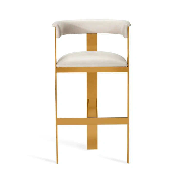 Darcy Upholstered Counter Stool with Metal Frame