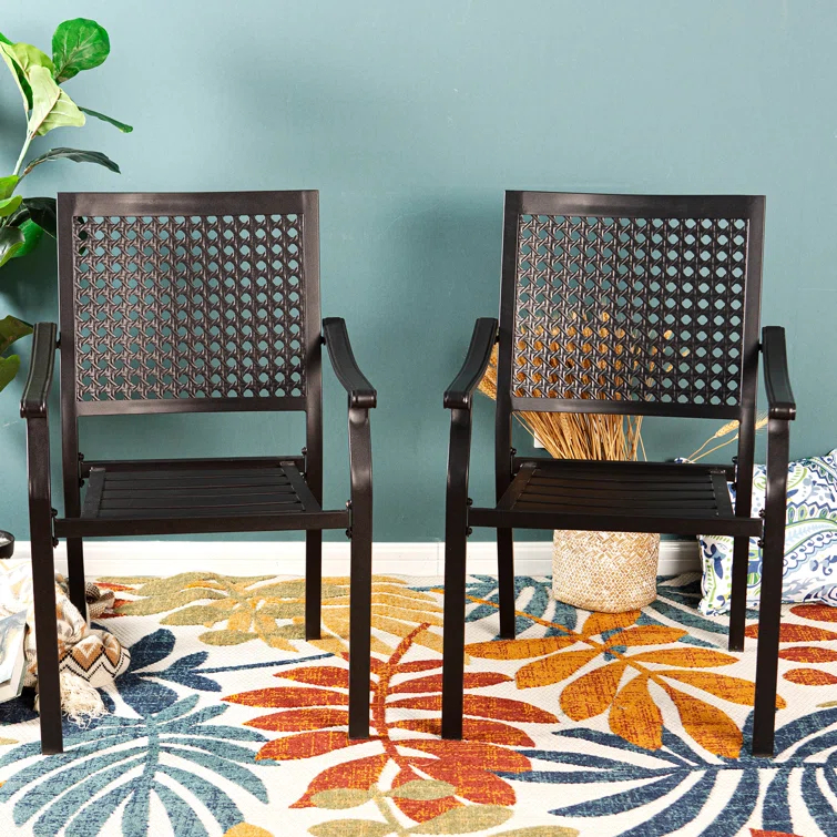 Argyri Stacking Patio Dining Chairs