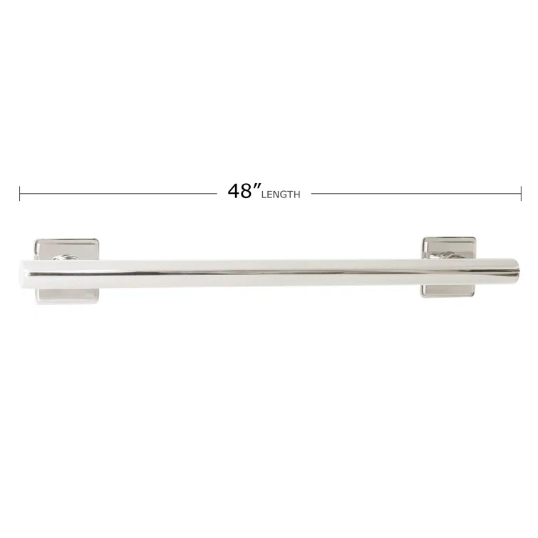Coronado Modern Grab Bar with Square Flanges