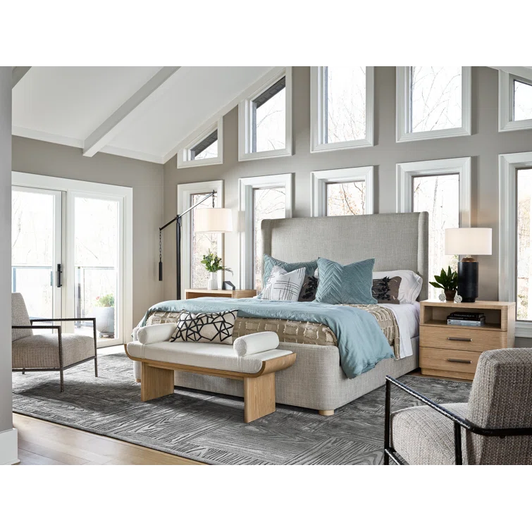 Upholstered Slat Bed