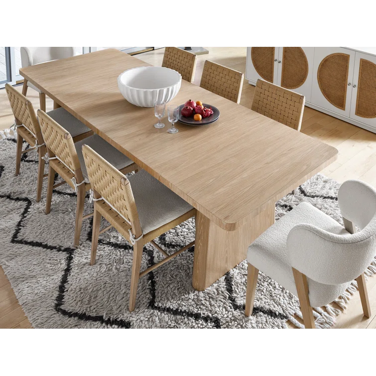 Universal Furniture Modern Nomad 86" Rectangular Dining Table in Sandy Tech Oak