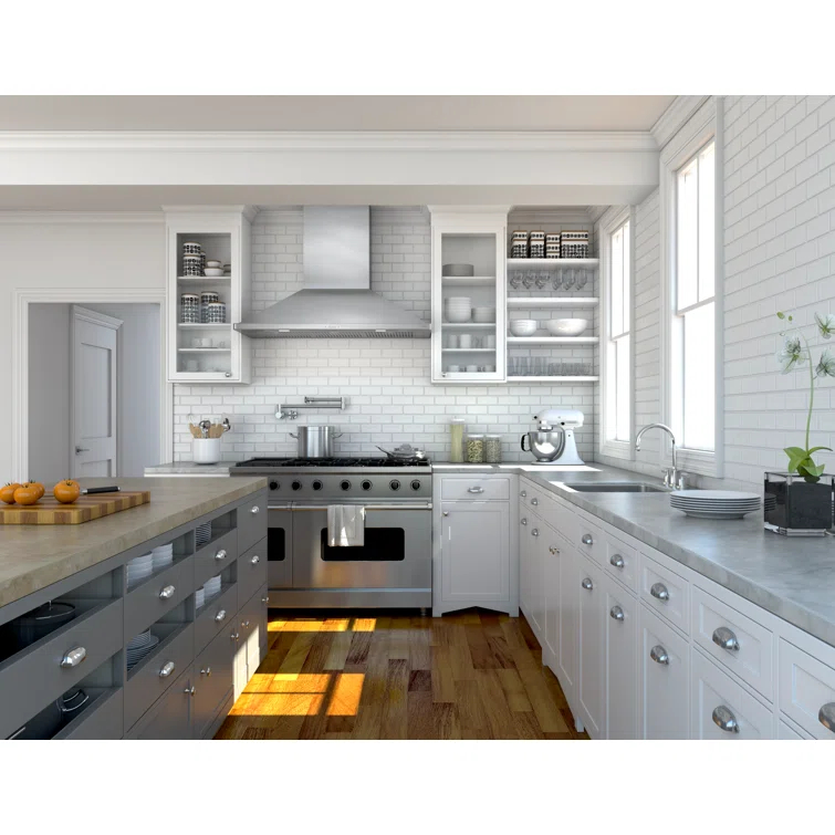 Zephyr Siena 48" 1200 CFM Wall Mount Range Hood with LED Light in Stainless Steel