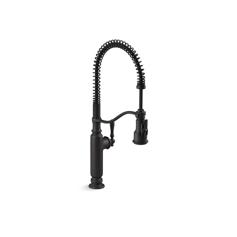 Kohler Tournant® Single Handle Semi-Professional Pre-Rinse Kitchen Faucet with Three-Function Pull Down Sprayer