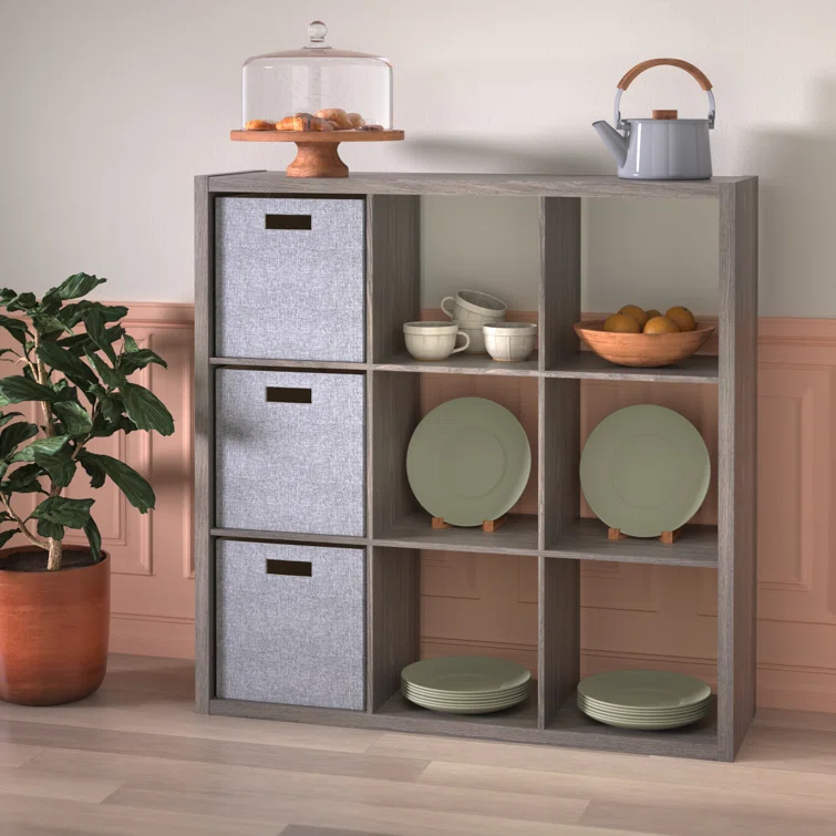 43.98" H x 43.82" W Decorative Cube Bookcase