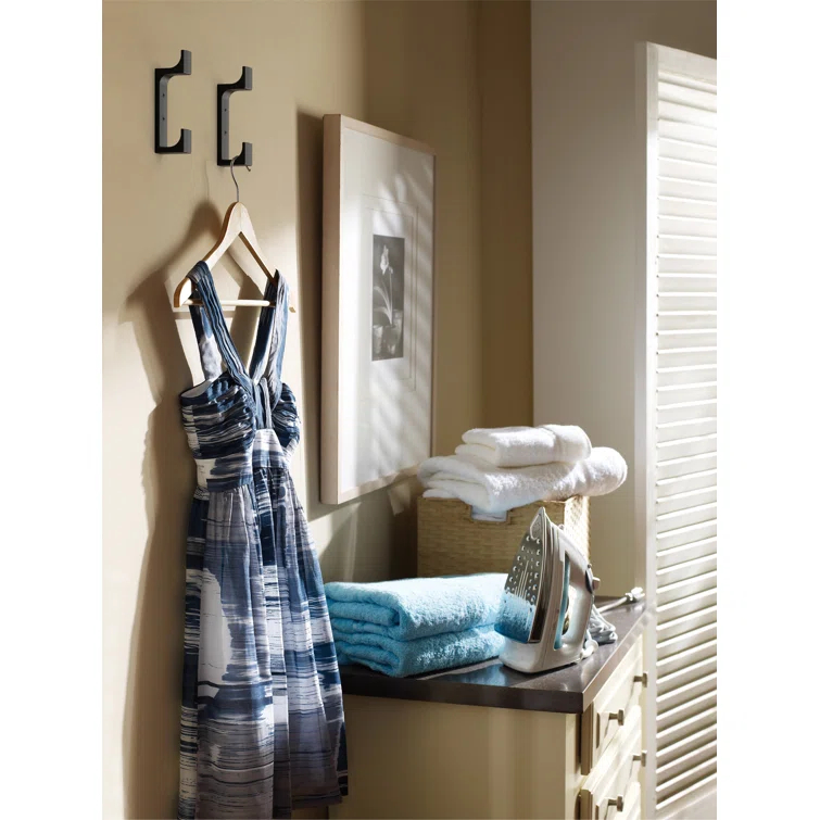 Amerock Bray Contemporary Double Prong Decorative Wall Hook