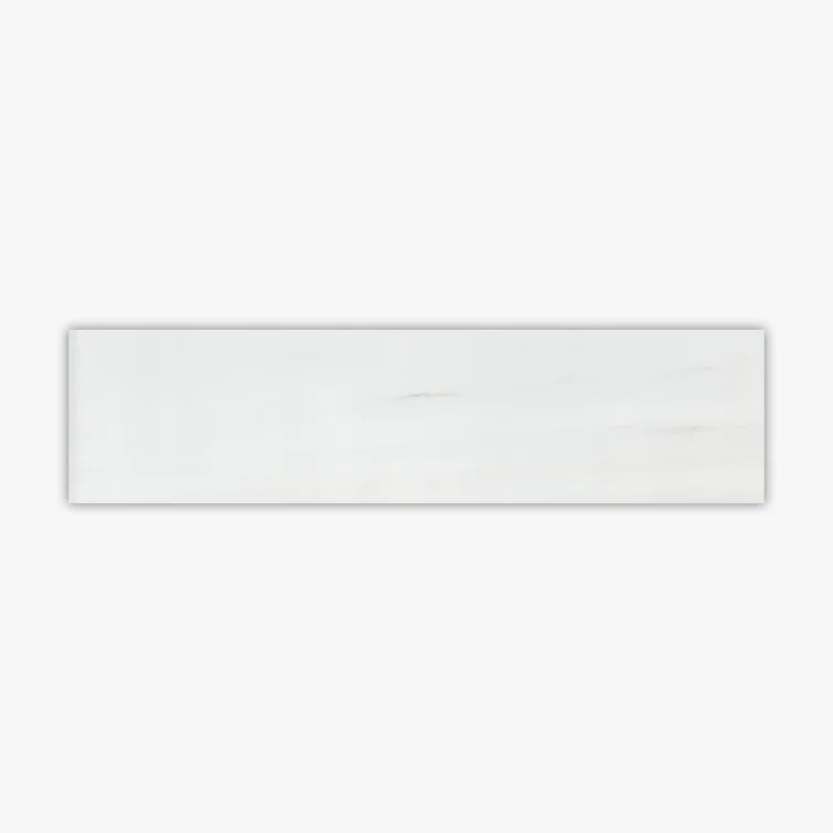 Direct Stone Source Bianco Dolomiti 3" x 12" Marble Wall & Floor Tile Subway (Set of 40)