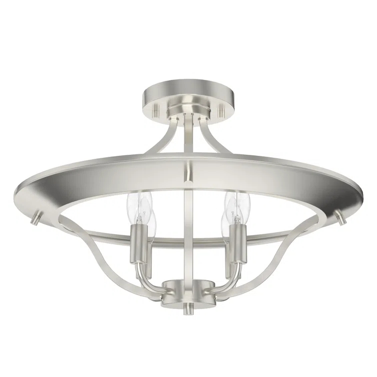 Hunter Fan Perch Point 4 Light Semi Flush Mount