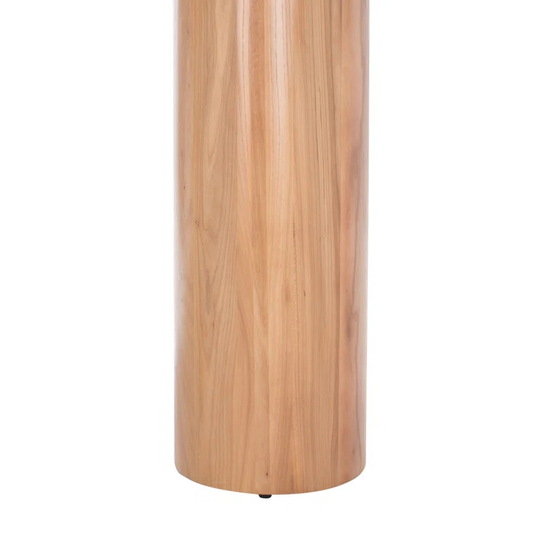 Sanchez Elmwood Console Table with Bold Curves and Storage