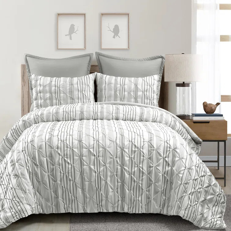 Lush Decor Ravello Pintuck 5 Piece Comforter Set