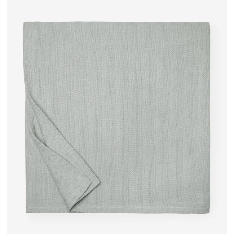 Tavira Striped King Cotton Blanket - Sophisticated Flint
