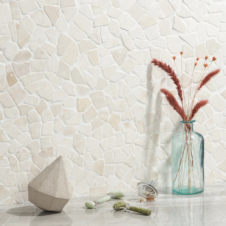 Picturesque Tumbled 11.81 in. x 11.81 in. Gray Floor and Wall Mosaic (0.97 sq. ft. / Sheet)