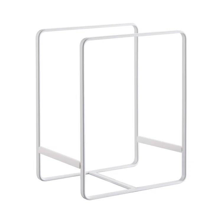 Yamazaki Home Plate Rack/Dish Stand/Dish Storage/Plate Holder, Large, Steel, Large