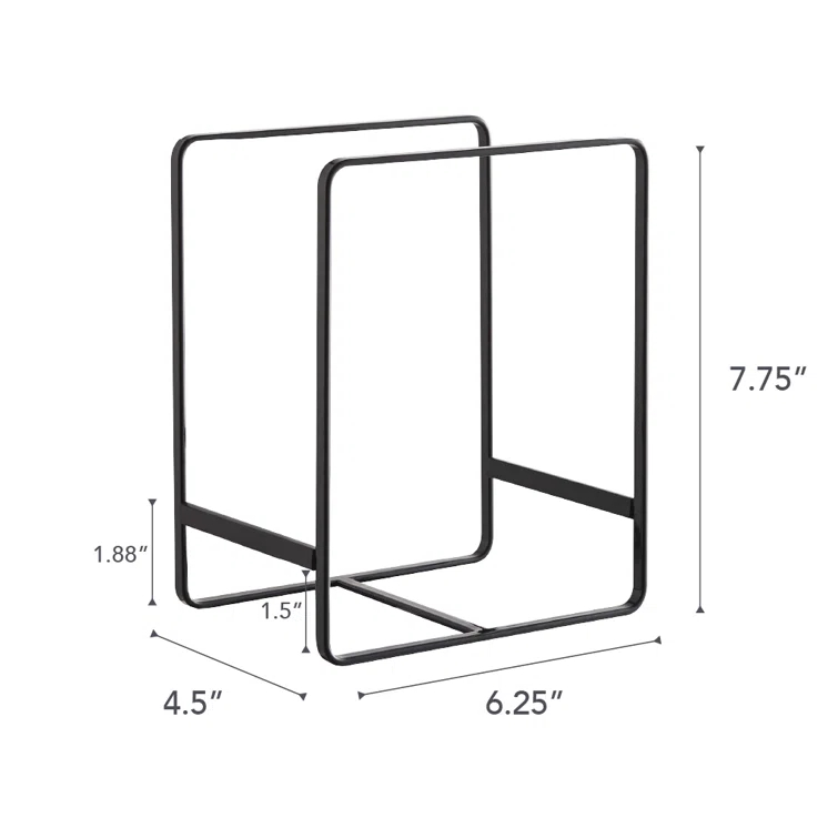 Yamazaki Home Plate Rack/Dish Stand/Dish Storage/Plate Holder, Large, Steel, Large
