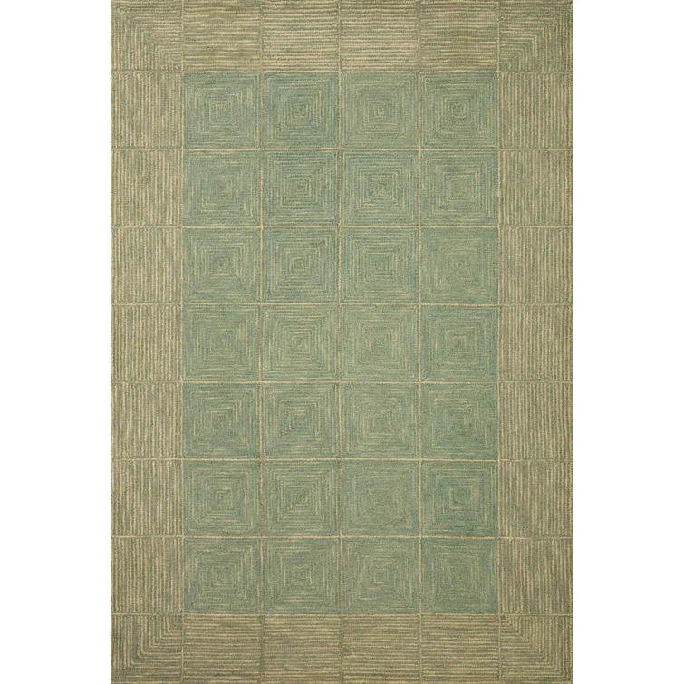 Chris Loves Julia x Loloi Francis Collection FRA-02 Green / Natural, ContemporaryArea Rug