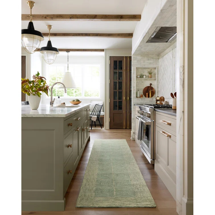 Chris Loves Julia x Loloi Francis Collection FRA-02 Green / Natural, ContemporaryArea Rug