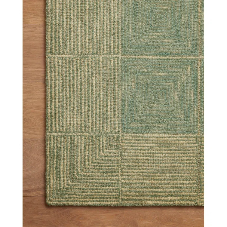 Chris Loves Julia x Loloi Francis Collection FRA-02 Green / Natural, ContemporaryArea Rug