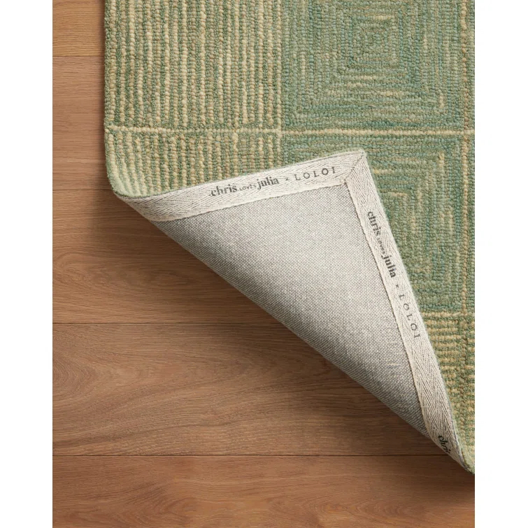 Chris Loves Julia x Loloi Francis Collection FRA-02 Green / Natural, ContemporaryArea Rug