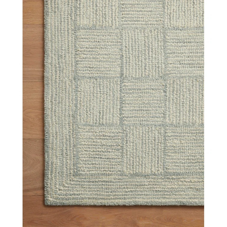 Chris Loves Julia x Loloi Francis Collection FRA-03 Silver / Sky, Contemporary  Area Rug