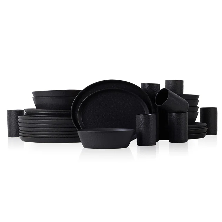 Stone by Mercer Project Katachi 32-Piece Dinnerware Set Stoneware