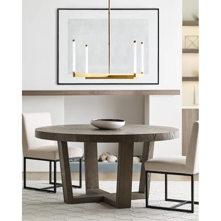 Phobos Sculptural LED Chandelier in Natural Brass, 36" Diameter