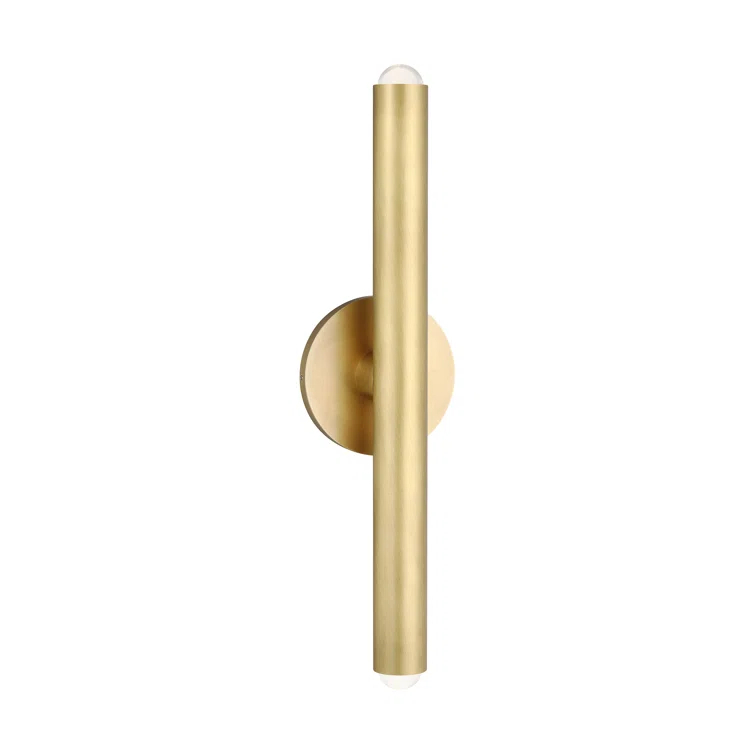 Elegant Brass 16" Dimmable LED Wall Sconce