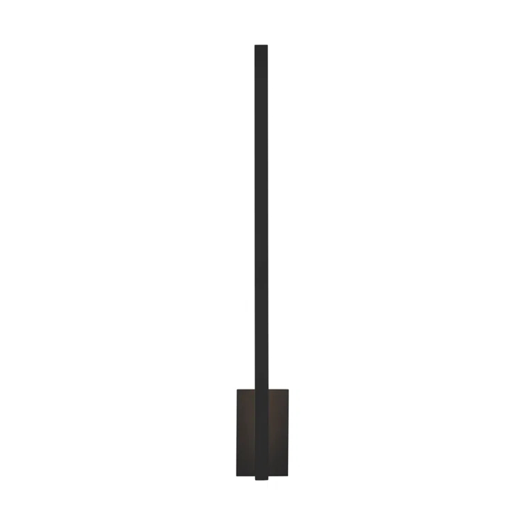 Stagger 25.1" Black Dimmable LED Wall Sconce