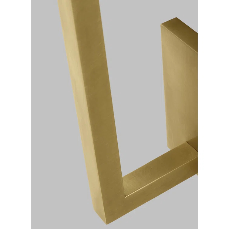 Stagger Sleek Dimmable LED Brass Wall Sconce 37.1" H