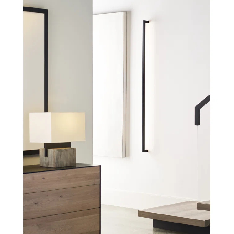 Nightshade Black 49" Dimmable LED Wall Sconce