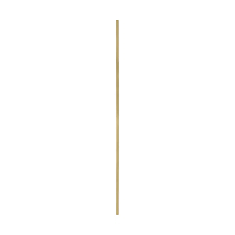 Sleek Natural Brass Dimmable LED Sconce 64.1" High