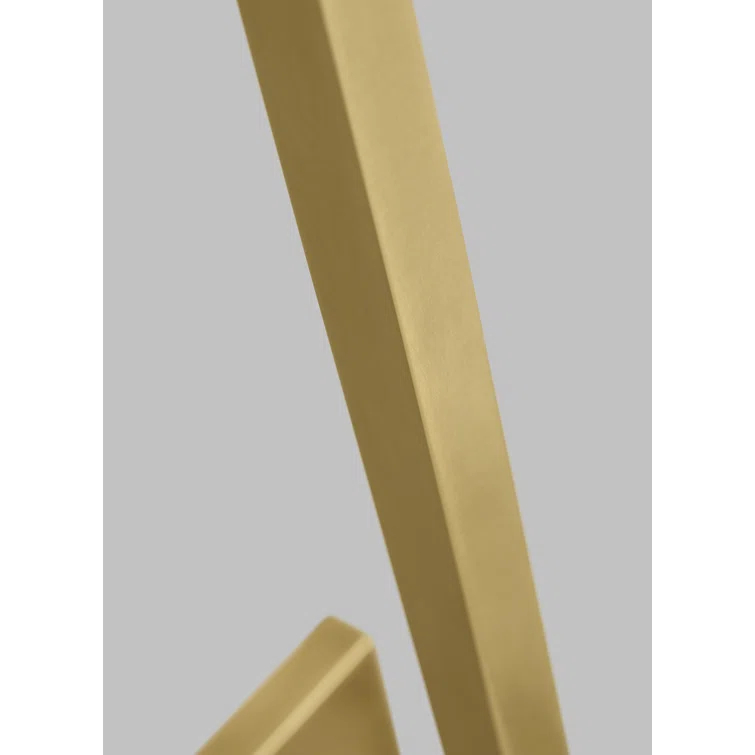 Sleek Natural Brass Dimmable LED Sconce 64.1" High