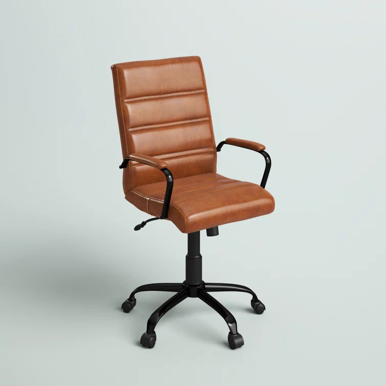 Whitney Ergonomic Upholstered Mid-Back Swivel Office Chair