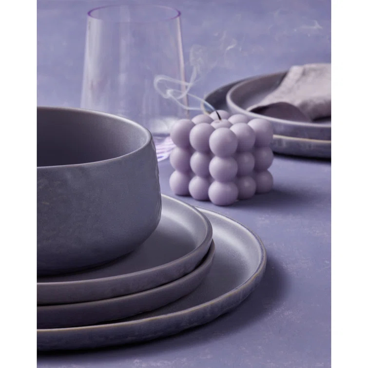 Shosai Stone by Mercer Project Shosai 16-Piece Dinnerware Set Stoneware