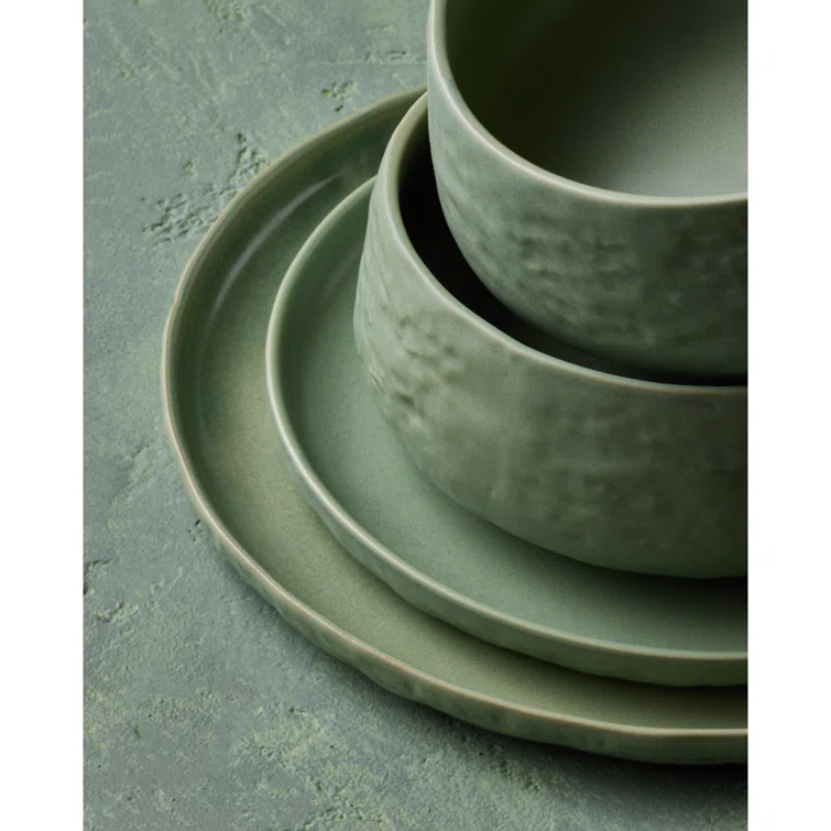 Shosai Stone by Mercer Project Shosai 16-Piece Dinnerware Set Stoneware