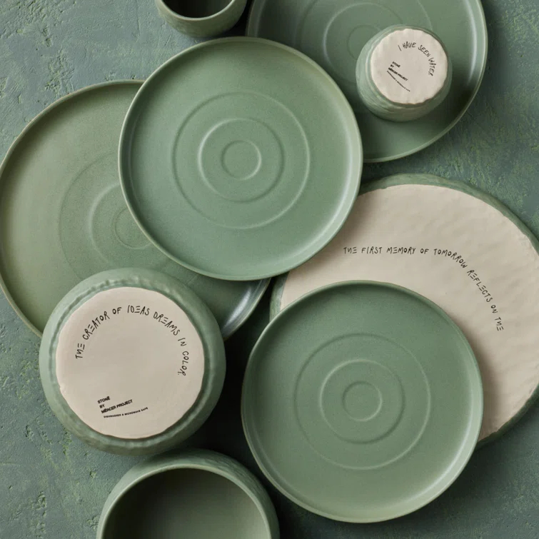 Stone by Mercer Project Shosai 32-Piece Dinnerware Set Stoneware